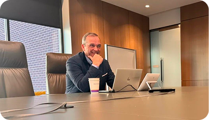 Business meeting in a conference room