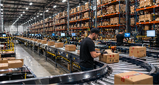E-commerce fulfillment warehouse operations